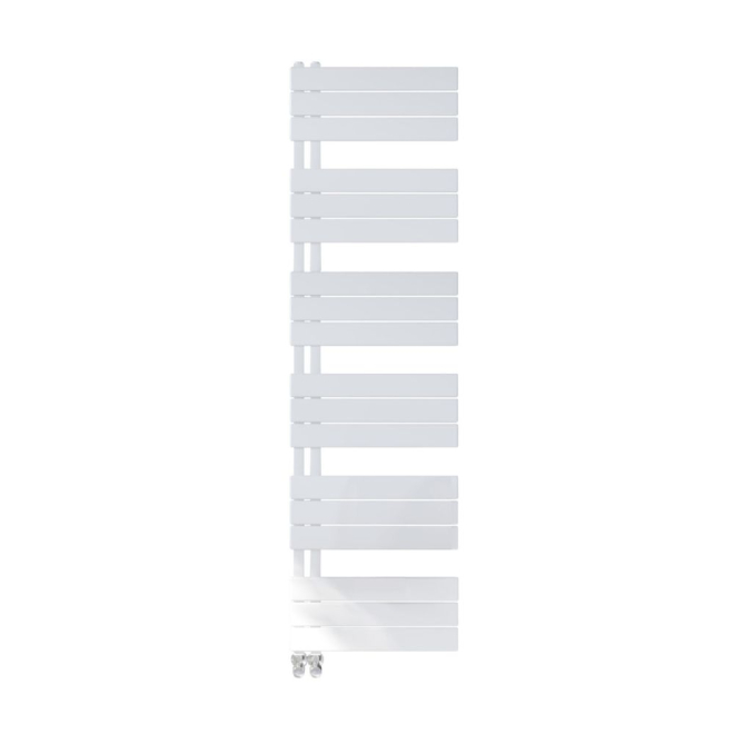 Scudo Thames 1640 x 500mm White Designer Towel Rail