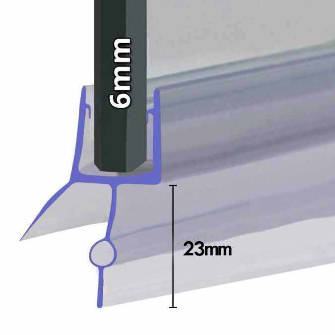 SEAL2 Replacement Shower Seal - 6mm Glass Screen - Alliance