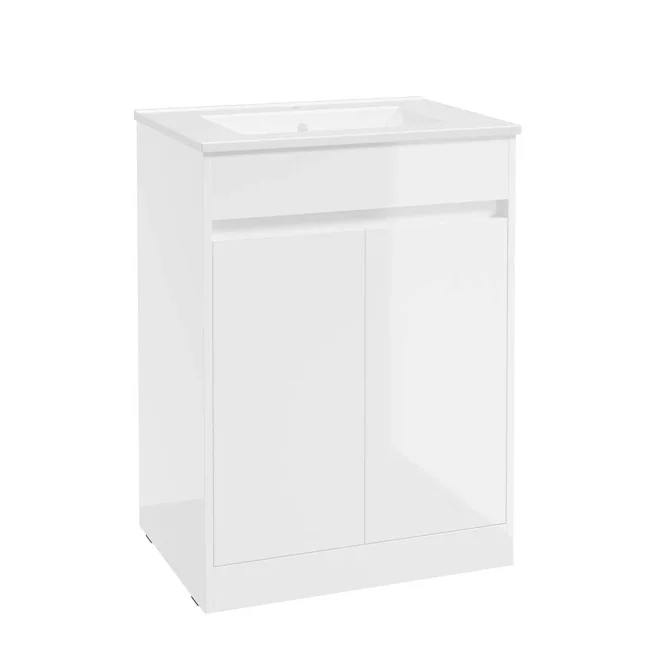 SELECT Source White 600mm Floor Standing Vanity Unit