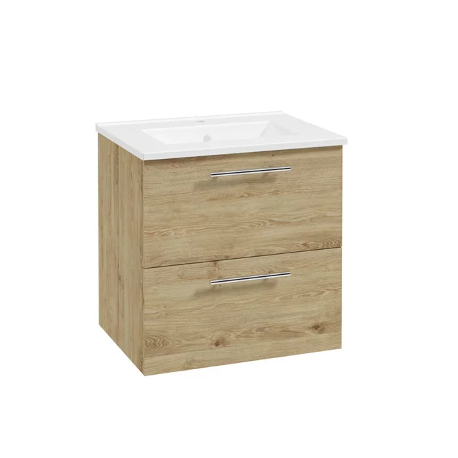 SELECT Strata Oak 500mm Wall Hung Vanity Unit