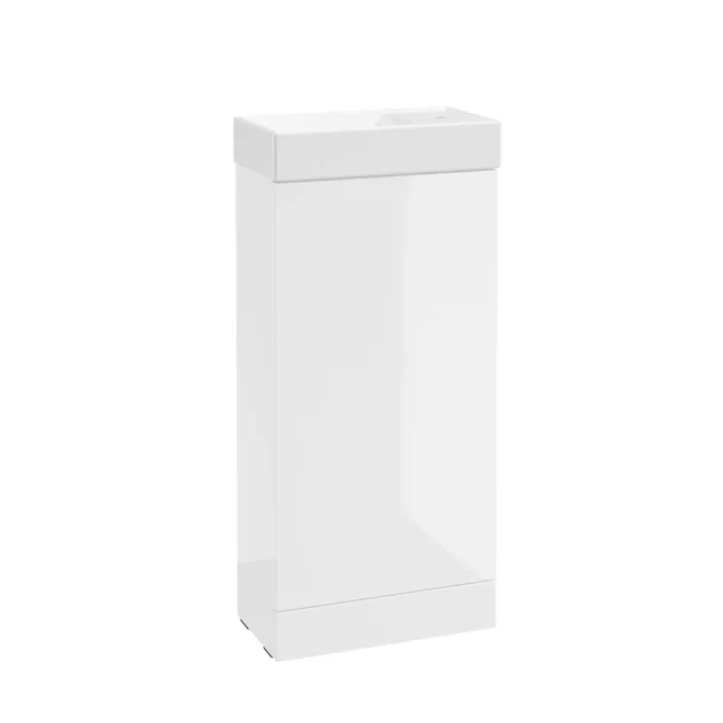 SELECT Strata White 860mm Cloakroom Basin Vanity Unit