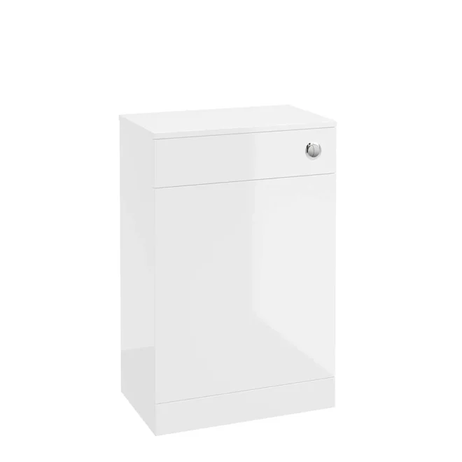 SELECT Strata White 500mm WC Unit, Cistern and Chrome Flush Button