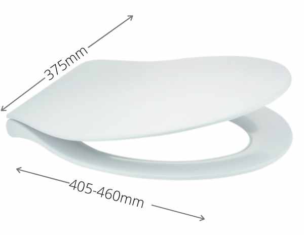 Selkirk Slimline Soft Close Toilet Seat - Quick Release - Highlife Bathrooms 
