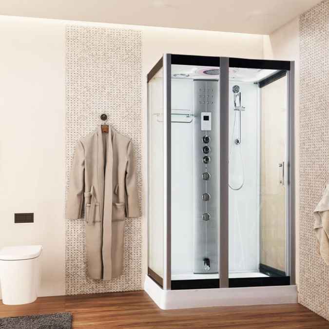 Vidalux Serenity Steam Shower Pod - 1200 x 900mm - White