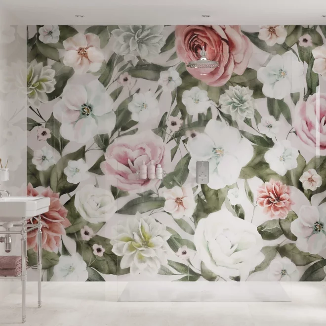 Spring Bloom Showerwall Acrylic Wall Panels