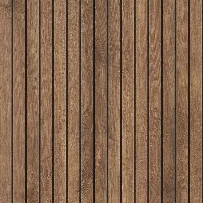 Showerwall Arcade Walnut Slatwall Laminate Panels