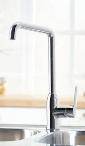 Fresco Monobloc Kitchen Mixer Tap - Chrome - Scudo