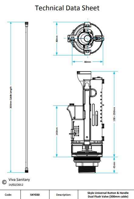 HOW TO CHANGE TOILET HANDLE TO PUSH BUTTON FLUSH - Viva Sanitary Skylo 