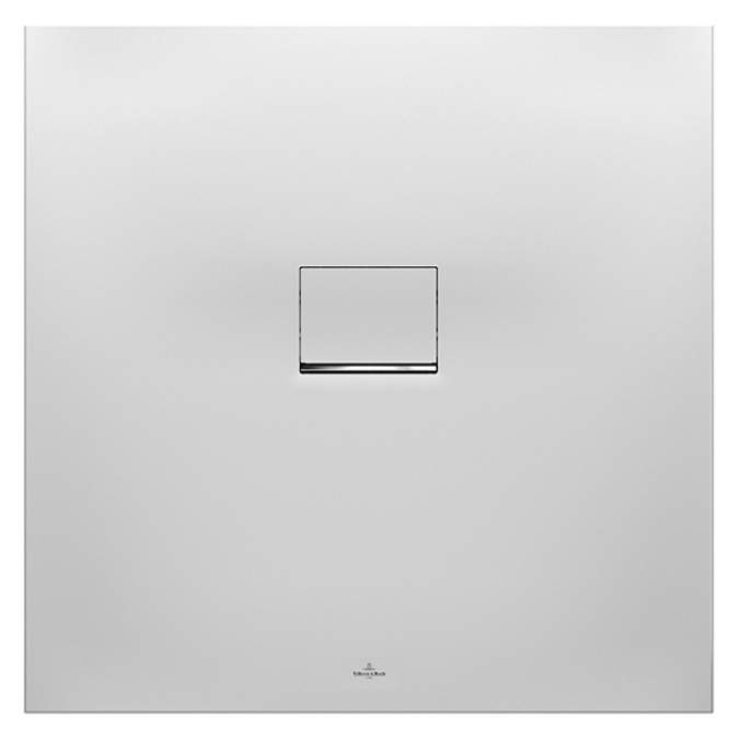 Villeroy & Boch Squaro Infinity Quaryl Shower Tray 900 x 900 - Stone White