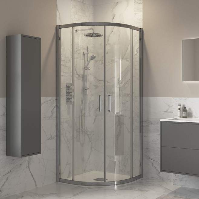 Supreme 800 x 800mm 2 Door Quadrant Shower Enclosure