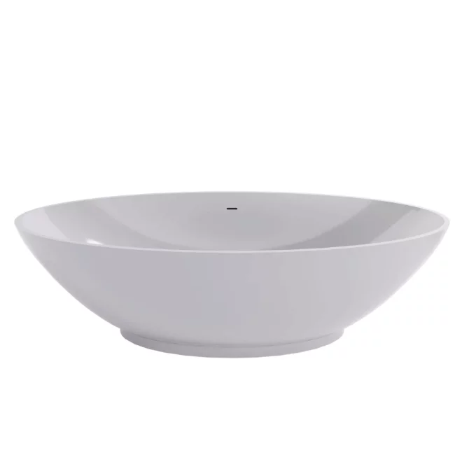 Tasse Cian Solid Surface Freestanding Bath, 1770 x 880 By BC Designs