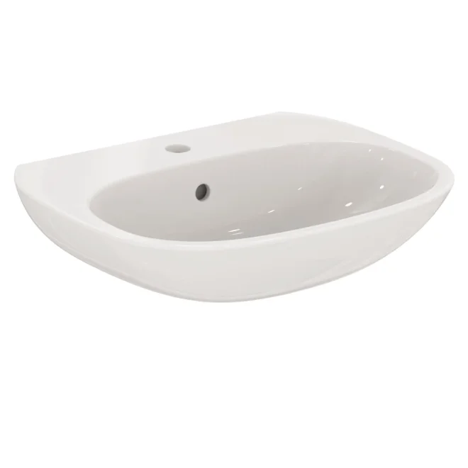 Ideal Standard Tesi 550mm 1 Tap Hole Basin & Pedestal