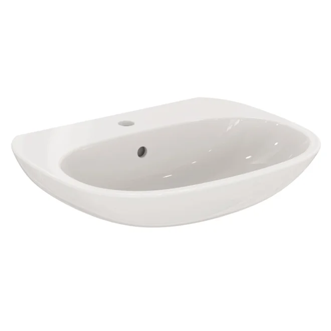 Ideal Standard Tesi 600mm 1 Tap Hole Basin & Pedestal