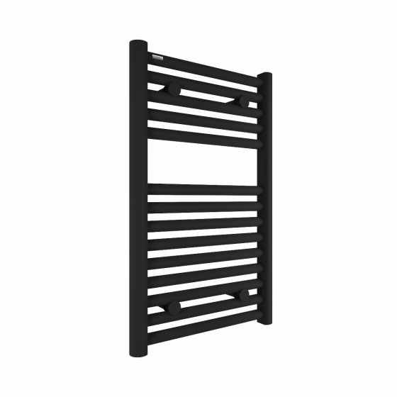 Tissino Hugo2 652 x 400mm Matt Black  Towel Radiator - High BTU Output