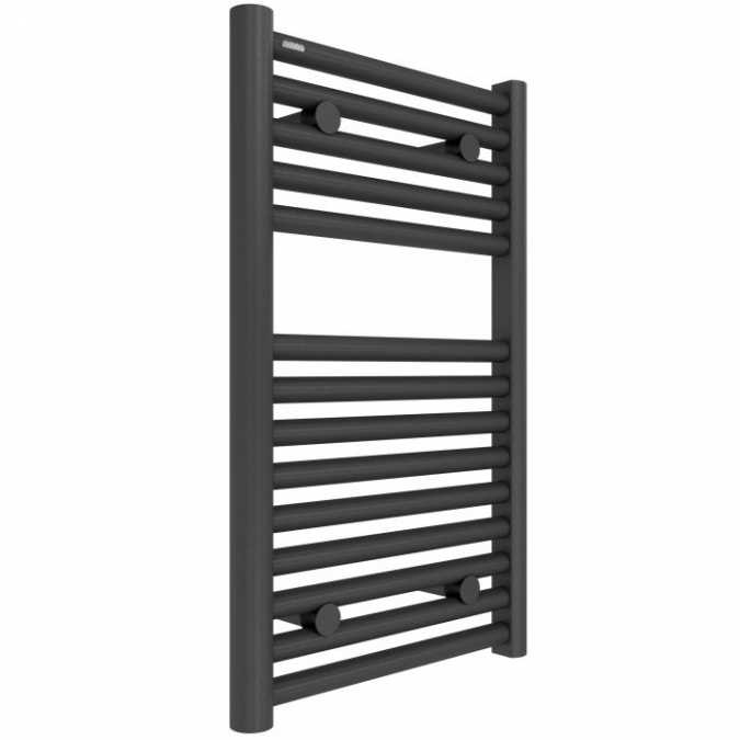 Hugo2 652 x 400mm Electric Towel Radiator - Anthracite - High Heat Output - Tissino