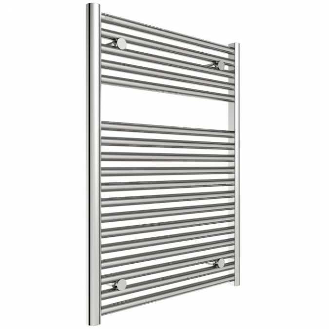 Hugo2 812 x 600mm Electric Towel Radiator - Chrome - High Heat Output - Tissino