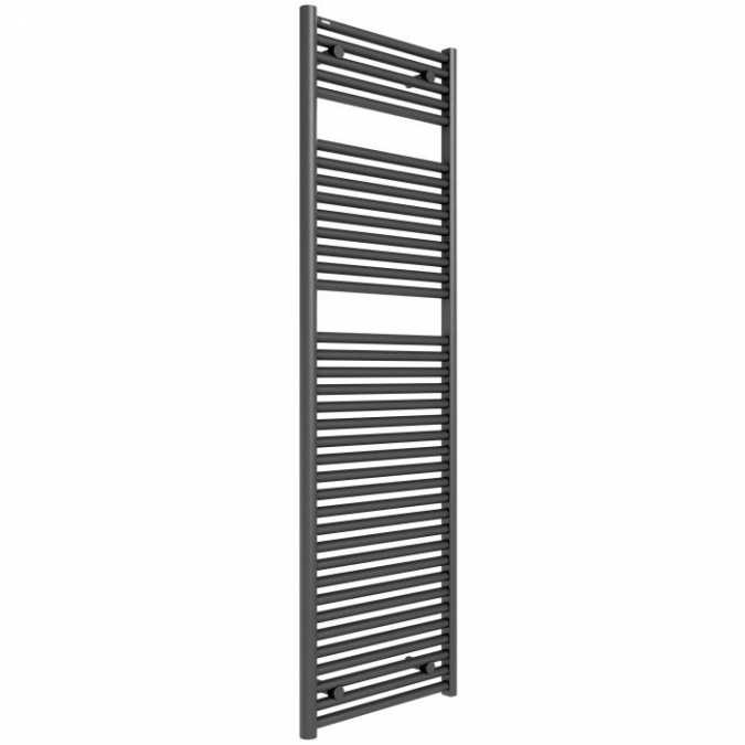 Hugo2 1652 x 500mm Electric Towel Radiator - Anthracite - High Heat Output - Tissino