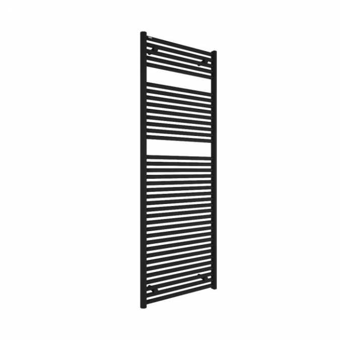 Hugo2 1652 x 600mm Electric Towel Radiator - Matt Black - High Heat Output - Tissino