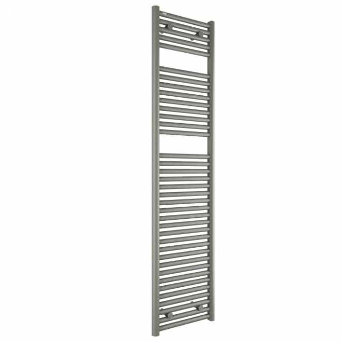 Hugo2 1652 x 400mm Electric Towel Radiator - Lusso Grey - High Heat Output - Tissino