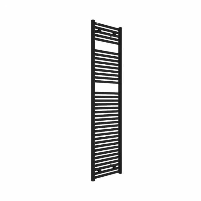 Hugo2 1652 x 400mm Electric Towel Radiator - Matt Black - High Heat Output - Tissino