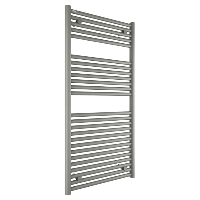 Tissino Hugo2 1212 x 600mm Lusso Grey Towel Radiator - High BTU Output