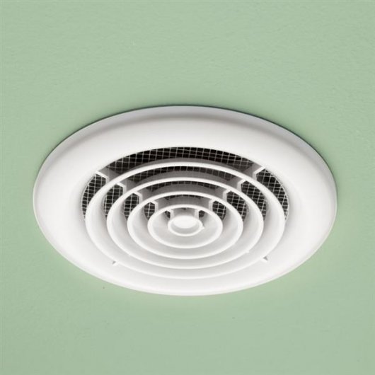 HIB Turbo Inline White Bathroom Ceiling Bathroom Extractor Fan Non Illuminated