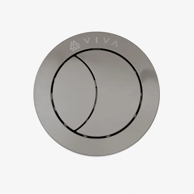 Viva Sanitary Universal Brushed Nickel Toilet Flush Button