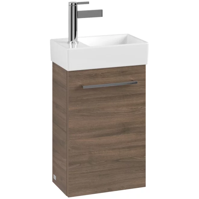 Villeroy & Boch Avento 340mm Arizona Oak Wall Hung Cloakroom Vanity Unit & Basin