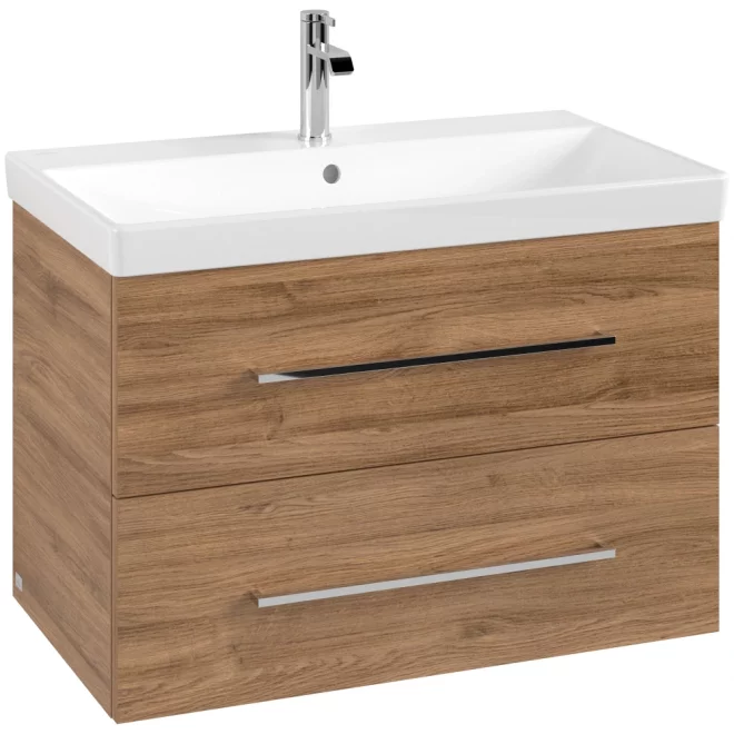 Villeroy & Boch Avento 780mm Oak Kansas Bathroom Vanity Unit & Basin