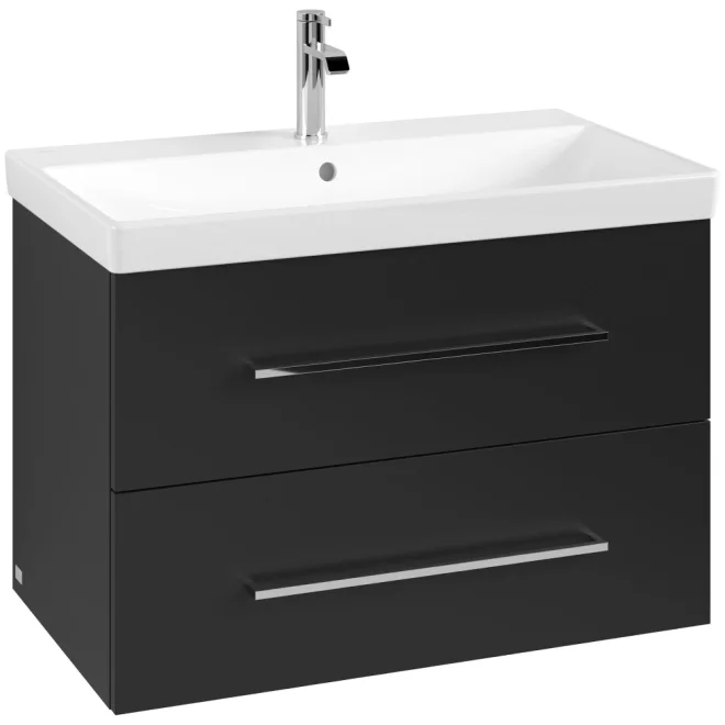 Villeroy & Boch Avento 780mm Volcano Black Bathroom Vanity Unit With Basin 