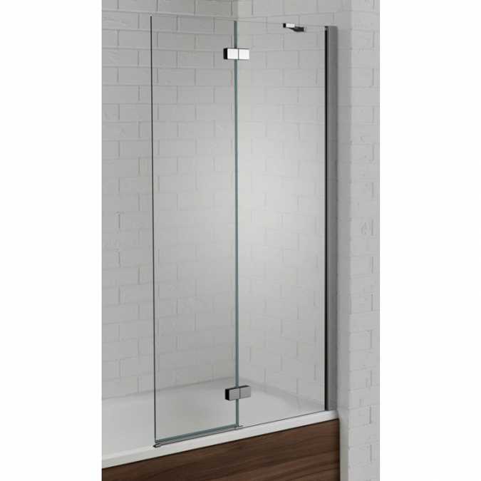 Aquadart Venturi 6  Hinged Bath Shower Screen Right Hand - 1500 x 900mm