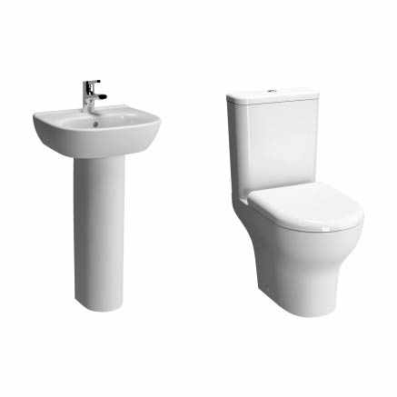 VitrA Zentrum 4 Piece Toilet & Basin Set