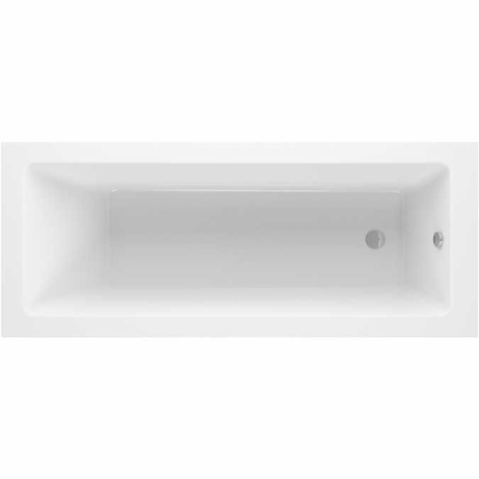 Hook Square 1600 x 700mm Single Ended Bath & Legs