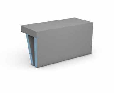 wedi Sanoasa Tileable Bench 1 - Straight - 1200mm