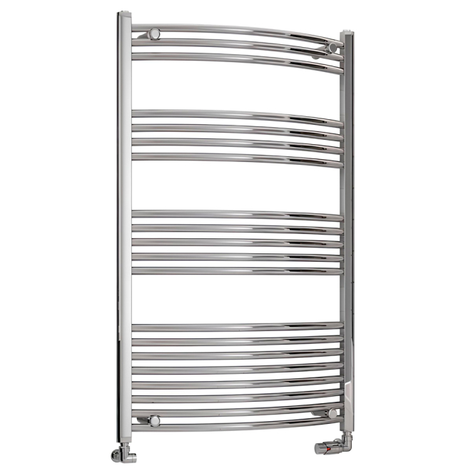 Eastbrook Wendover 1200 x 750mm Chrome Curved Towel Radiator