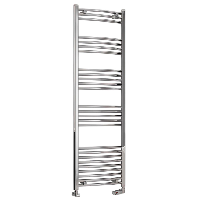 Eastbrook Wendover 1600 x 500mm Chrome Curved Towel Radiator