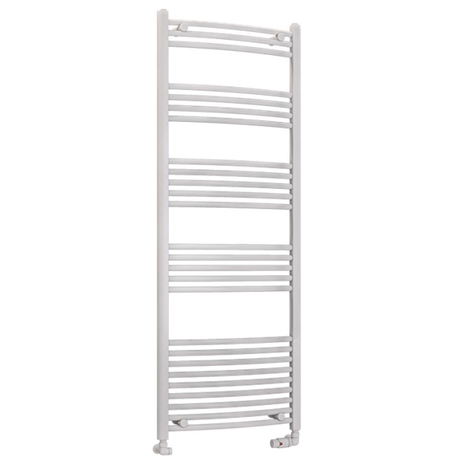 Eastbrook Wendover 1600 x 600mm White Curved Towel Radiator