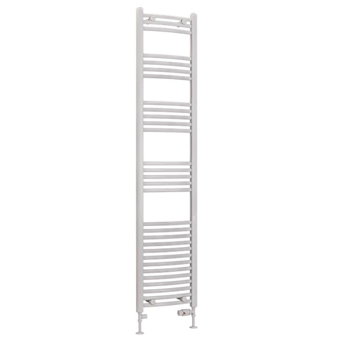 Eastbrook Wendover 1800 x 400mm White Curved Towel Radiator