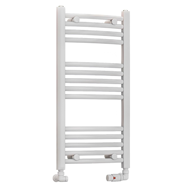 Eastbrook Wendover 800 x 400mm White Curved Towel Radiator