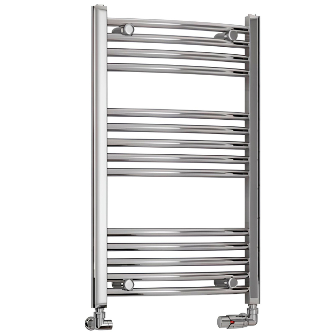 Eastbrook Wendover 800 x 500mm Chrome Curved Towel Radiator