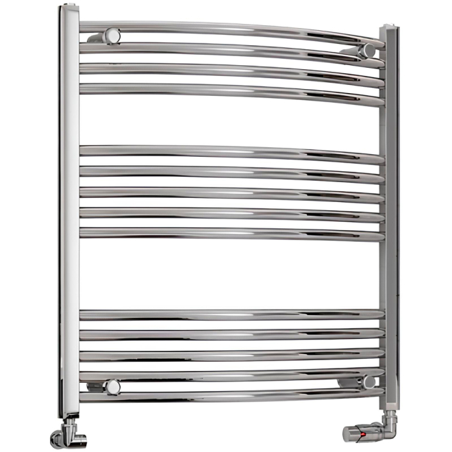 Eastbrook Wendover 800 x 750mm Chrome Curved Towel Radiator