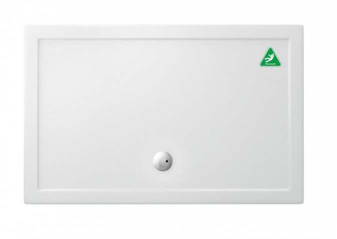 Zamori Anti-Slip Rectangular Shower Tray - 1400 x 900 - Central Waste - CLEARANCE