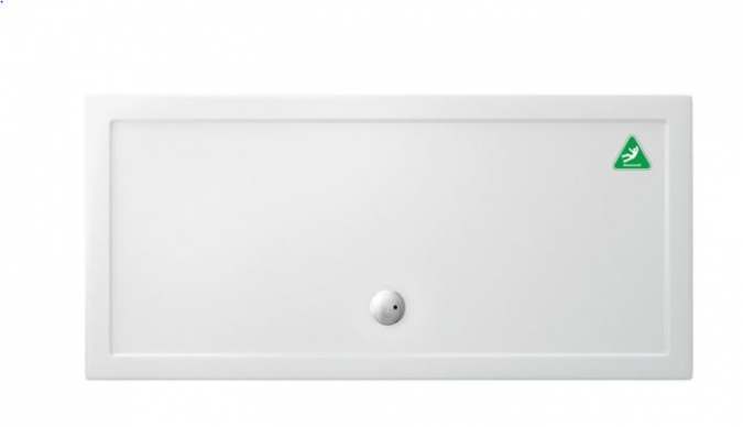 Zamori Anti-Slip Rectangular Shower Tray - 1700 x 800 - Central Waste - Z1185A