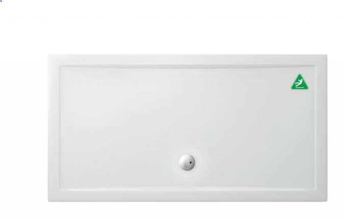 Zamori Anti-Slip Rectangular Shower Tray - 1700 x 900 - Central Waste - Z1341A