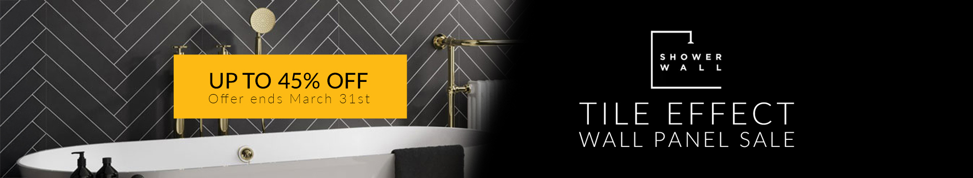 Showerwall Tile Effect Panels Sale! Up to 45% Off!