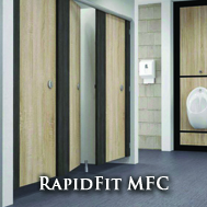 RapidFit MFC Toilet Cubicles