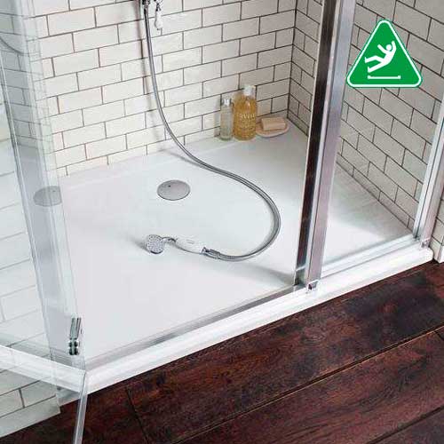 Anti-slip shower trays