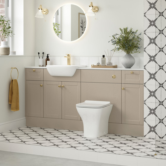 Beige Bathroom Furniture