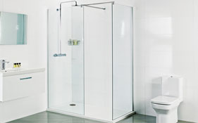 Clear Glass Walk in Glass Panels