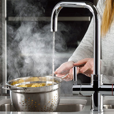 boiling water tap cooking pasta